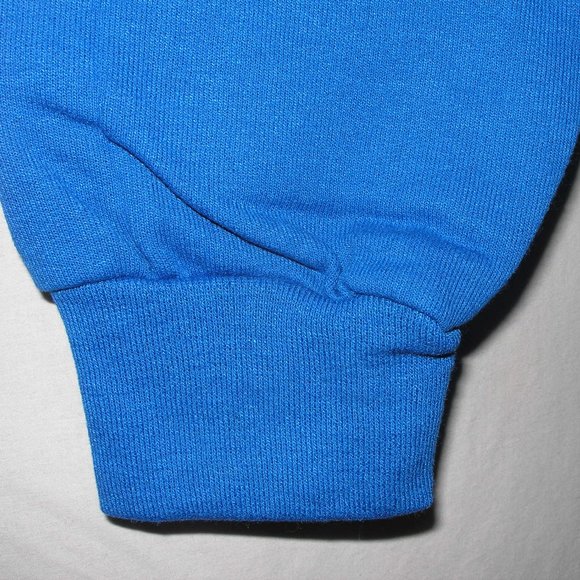 New Women's Small Jerzees Blue Fleece Sweatshirt Screen Printed Penguins - Picture 9 of 13